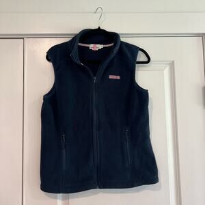 Vineyard Vines Marthas Vineyard Fleece Vest Navy‎ Blue Size Small